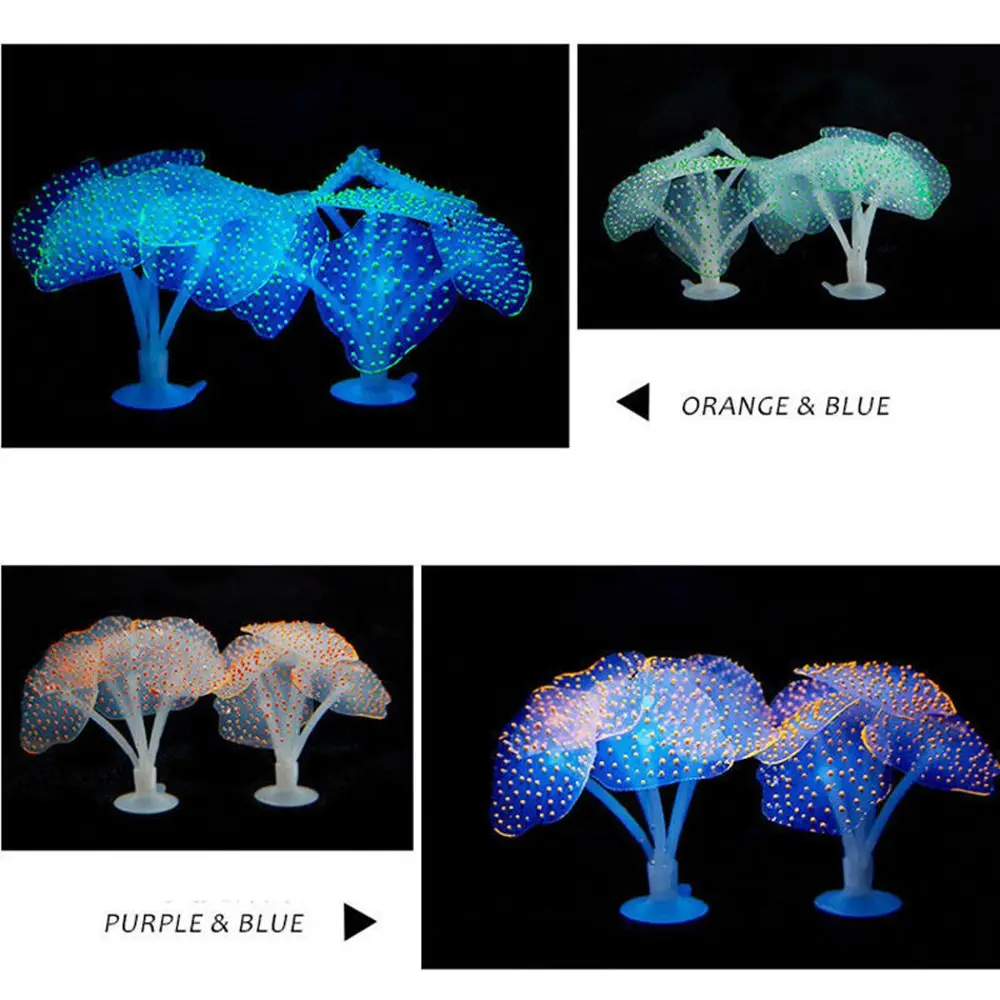 

1 шт. светящиеся искусственные Медузы аквариум силиконовые искусственные водные растения флуоресцентные яркие Медузы Украшение аквариума