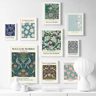 Настенная Картина на холсте Вильям Морриса, цветок, птица, обои, скандинавские плакаты и принты, настенные картины для гостиной, домашний декор