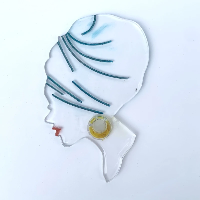 

Female Head Shaped Coaster Epoxy Resin Mold Cup Mat Mug Pad Silicone Mould DIY Crafts Jewelry Home Decortaion Casting Tooll