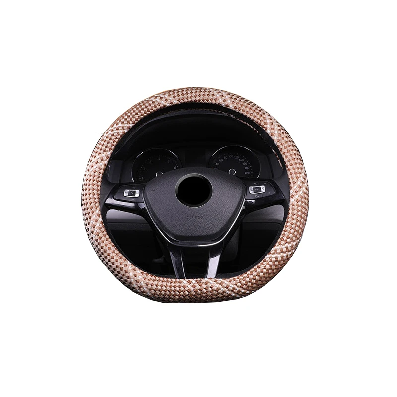 Нескользящий Шелковый чехол на руль автомобиля всесезонное Универсальное