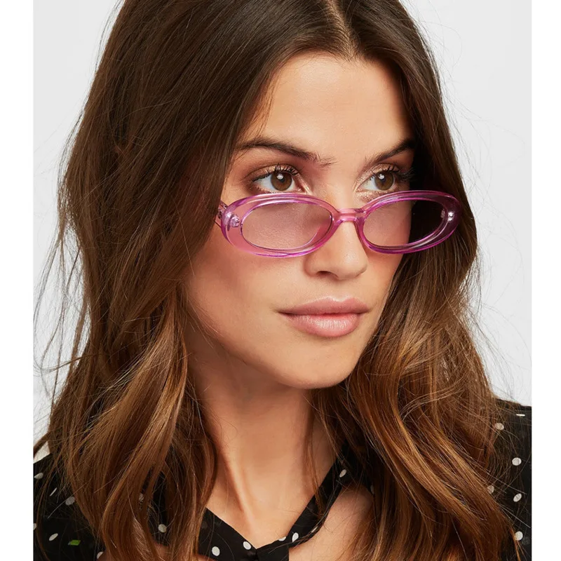 2020 модные Овальные Солнцезащитные очки для женщин и мужчин брендовая