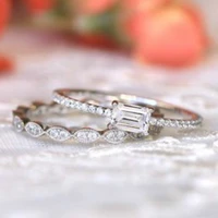 fashionable and eternal diamond female romantic engagement wedding bride love ring size 6 11