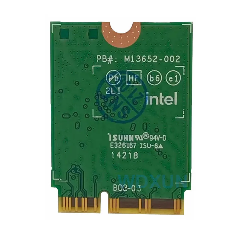 Трехдиапазонный адаптер Wi-Fi 6E AX211NGW 2 4G/5G/6 ГГц для беспроводной сети Bluetooth 5 Intel AX211 M.2