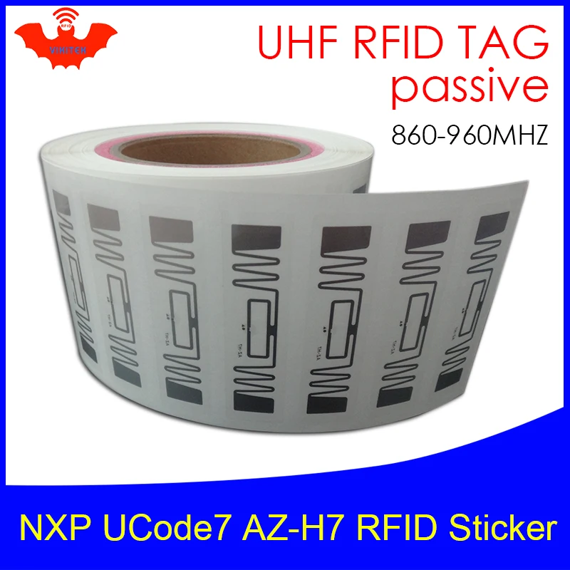 RFID наклейка UHF NXP Ucode7 чип AZ-H7 инкрустация 900 915 868 МГц 860-960 МГц Higgs3 EPCC1G2 6C смарт-карты Пассивные RFID метки этикетка