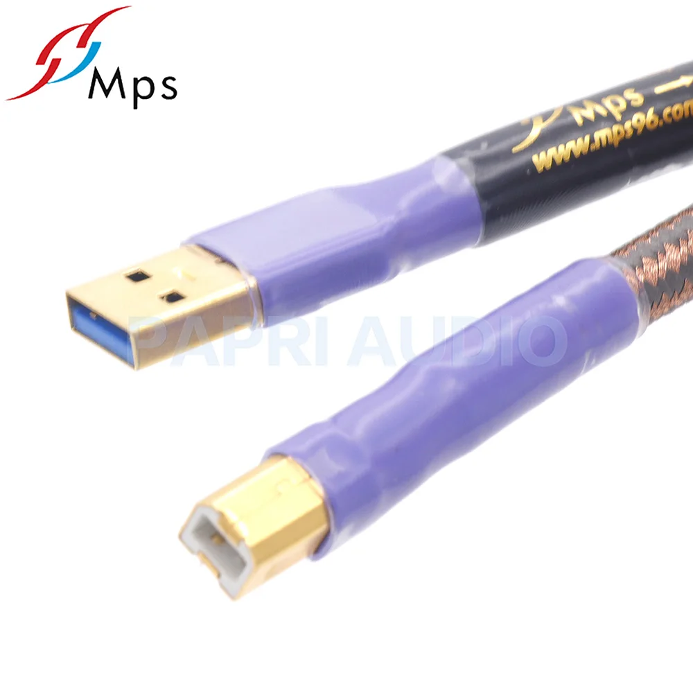 PAPRI MPS QR-USB 6N 99.99997% OCC аудио кабель HiFi позолоченный USB разъем A-A A-B разъем для передачи данных ЦАП DVD усилитель