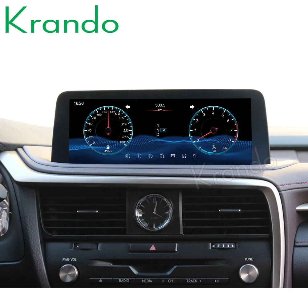 krando 12.3 inch Android 8.1 8 Core 4+64G Car radio audio GPS Multimedia Player for Lexus RX 200T 450H 2015 2016 2017 2018 | Автомобили и