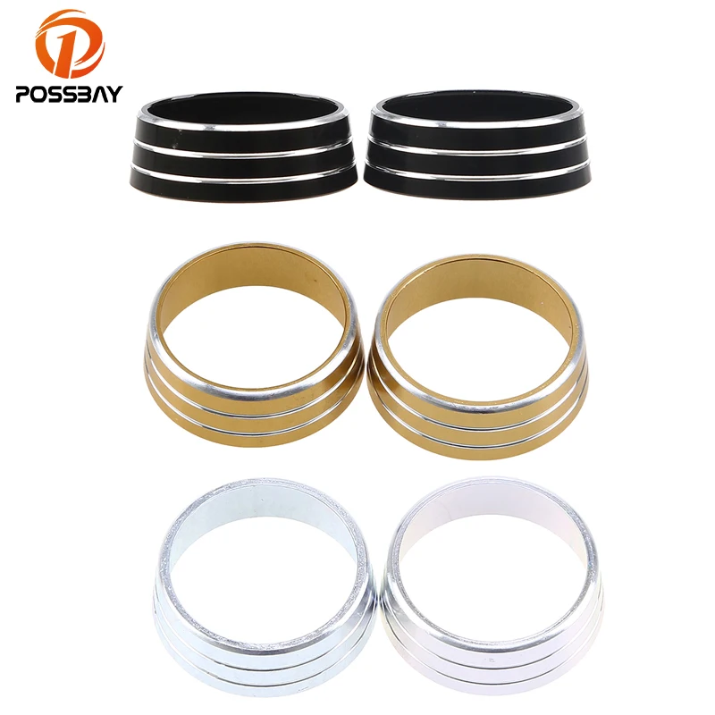 Posbay Авто Стайлинг Кондиционер ручки декоративные круг отделка алюминиевый сплав