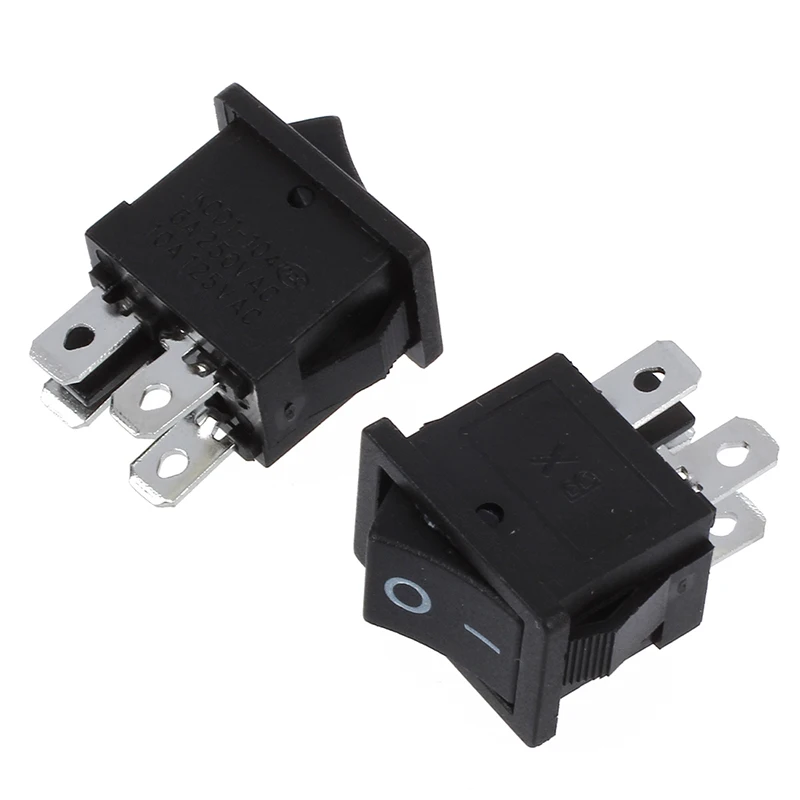 10 Pcs x 4 Pin On-Off 2 Position DPST Boat Rocker Switches 10A/125V 6A/250V AC | Обустройство дома