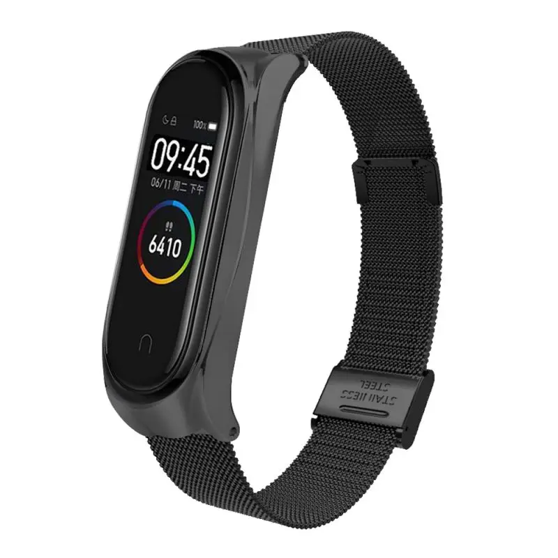 3 вида цветов умные часы сменные стальной ремешок Замена для Xiaomi Band 4 | Наручные
