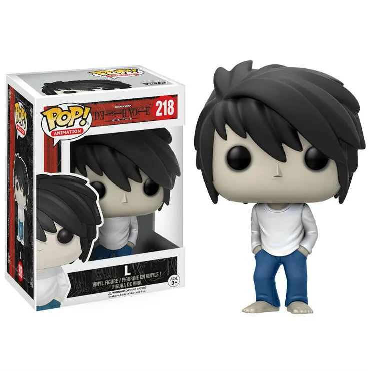 Экшн фигурка Funko POP тетрадь смерти L и Рюк (с тортом) из ПВХ коллекционные игрушки