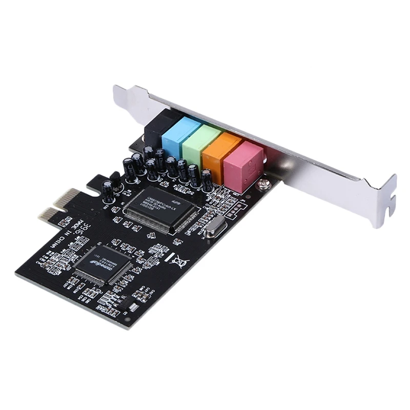 PCI Express X1 E 5 1 каналов CMI8738 чипсет аудио цифровая звуковая карта с CD драйверами