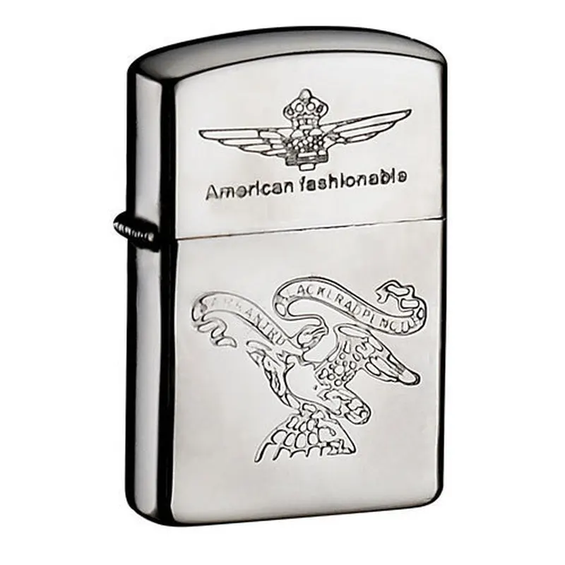 Бензиновая зажигалка металлическая сигаретная керосиновая масляная кремневая