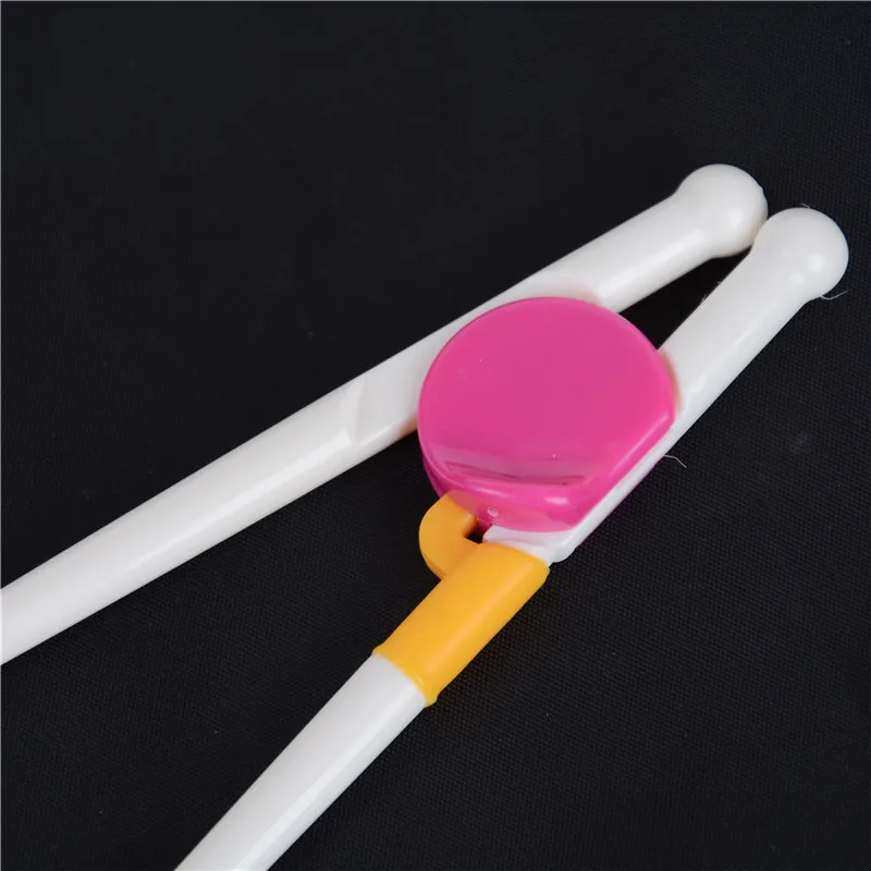 1Pair Early education chopsticks feeding tableware auxiliary chopsticks Easy Use Learning Training Eating Auxiliary tools