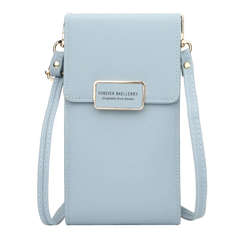 Brand Crossbody Bags Touch Screen Cell Phone Purse Bag Smartphone Wallet Metal PU Leather MINI Shoulder Strap Handbag Women Bag