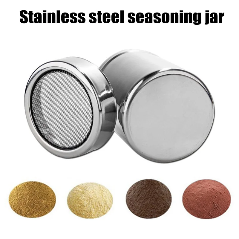 Chocolate Shaker Lid Stainless Steel Icing Sugar Flour Cocoa Powder Coffee Sifter Cooking Tool JS23 | Дом и сад