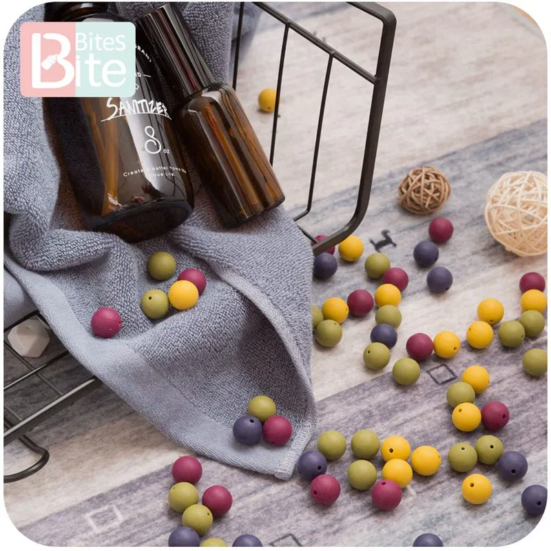 Bite Bites-Cuentas de silicona para dentici&oacute;n de beb&eacute;, abalorios de 15mm, 30 unidades, 4-6 meses, seguros y naturales, respetuosos con el medio ambiente, No t&oacute;xicos, sin BPA-0