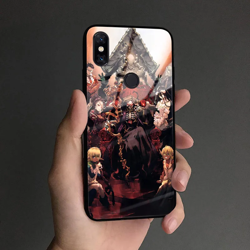 Роскошный чехол для телефона с постером из аниме Overlord, стеклянная крышка, Мягкая силиконовая оболочка для Xiaomi mi 8 9 SE mi x 2 2s 3 Red mi Note 5 6 7 8 Pro - Цвет: AE 2203