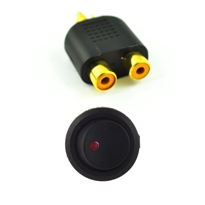 4х двухполярный клавишный переключатель ВКЛ./ВЫКЛ. светодиодный красный 3