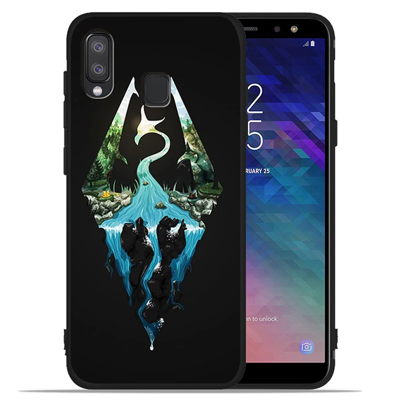 Чехол с логотипом Skyrim для Samsung Galaxy A71 A51 A41 A31 A20E A10 A20 A40 A50 A70 M30S M20 A7 A8 A9 2018 | Мобильные