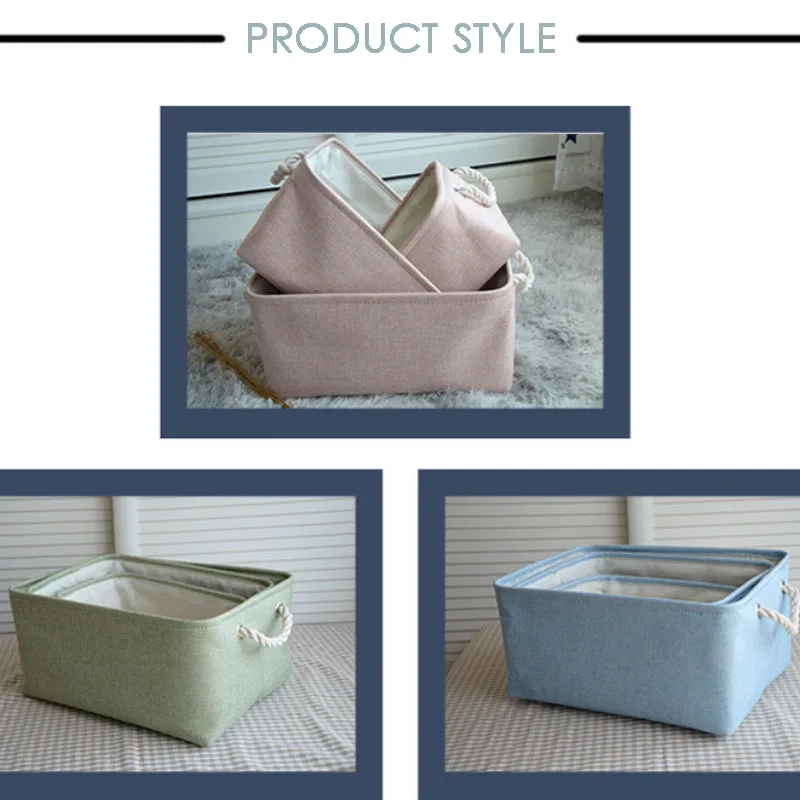 

Foldable Desktop Storage Basket Sundries Storage Box Underwear Cosmetic Organizer Jewelry Scarf Socks Storage Basket Bags
