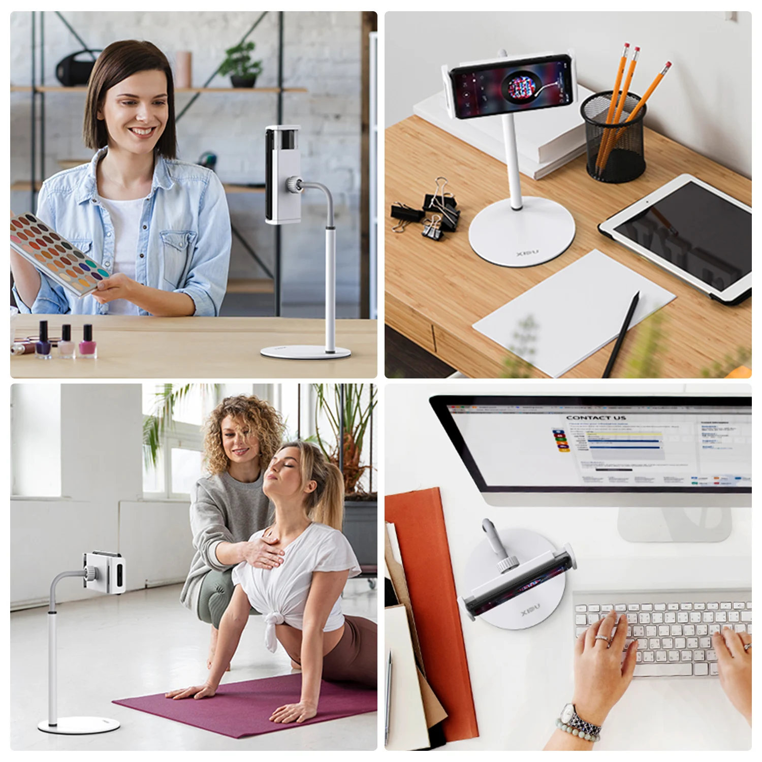 xidu desktop phone holder stand for tablet smartphone support desk stand cell phone universal mount for iphone 12 pro max xiaomi free global shipping