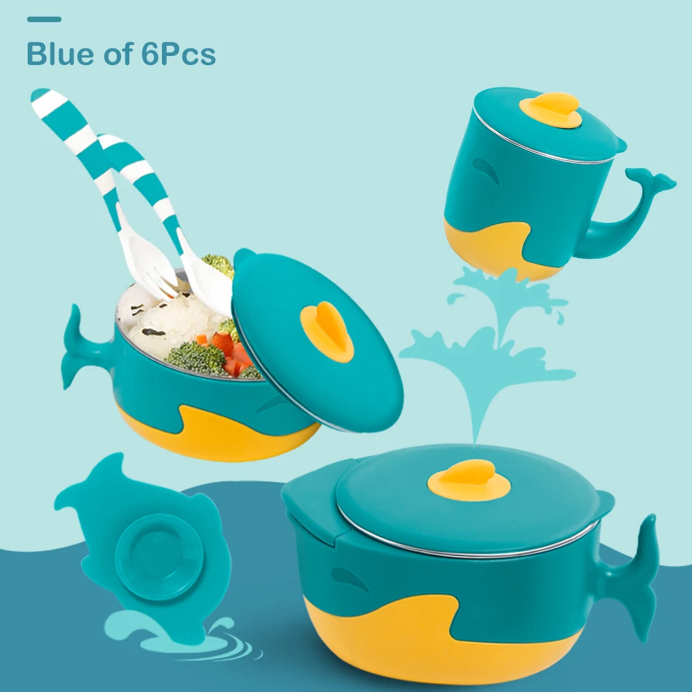 детская посудадля кормления тарелка на присоске контейнер ложка набор детской