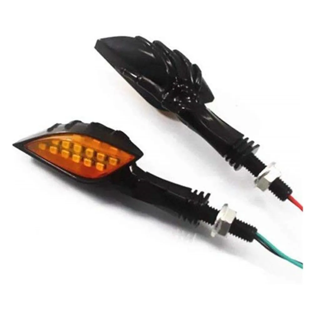 Светодиодный индикатор поворота для мотоцикла 2x лампа с черепом Honda Yamaha Harley Electra