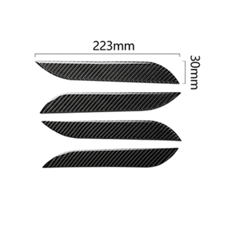 Реальные углеродного волокна автомобилей дверные ручки Крышка защита отделки
