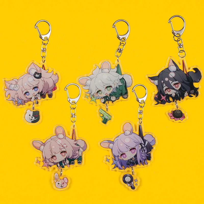 Брелок с акриловой подвеской для косплея из аниме данганронпа Naegi Makoto Nagito Komaeda Nanami