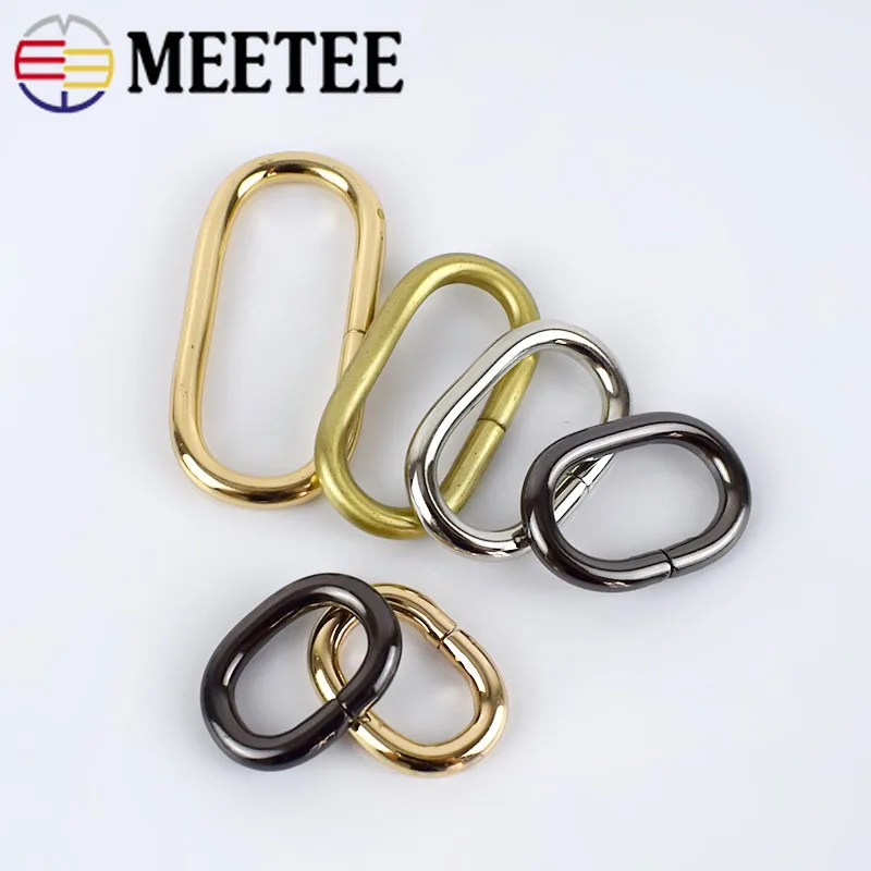 5/10 шт овальные металлические круглые пряжки для сумок Meetee ремни аксессуары шитья
