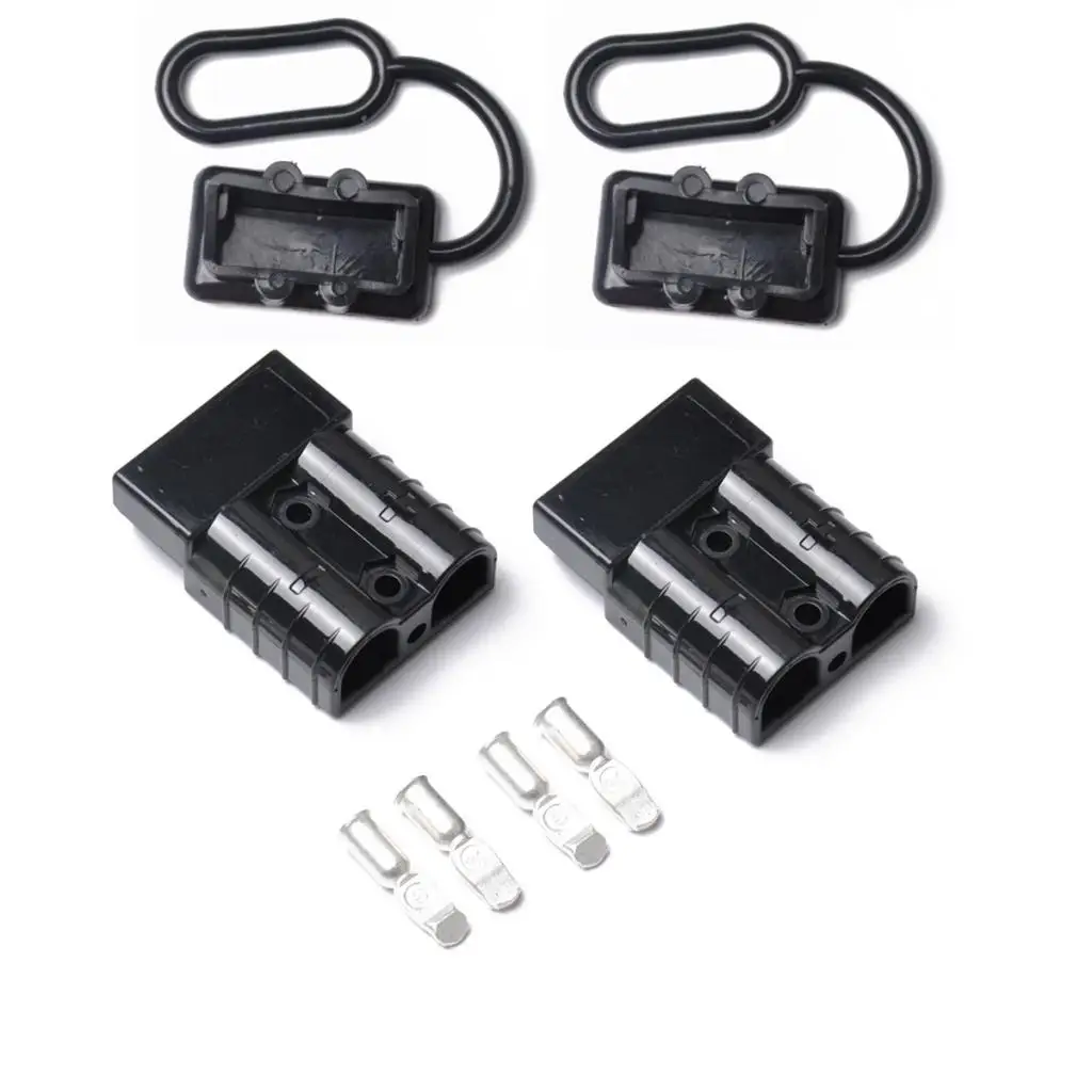 

Быстроразъемные заглушки для аккумуляторов, 2 шт., трейлер лебедки, 50 А, 600 В, С пылезащитными колпачками