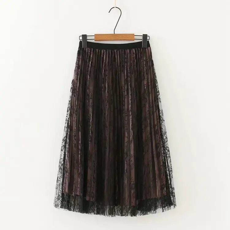 Повседневные женские юбки размера плюс осень 2019 модные с обеих сторон можно