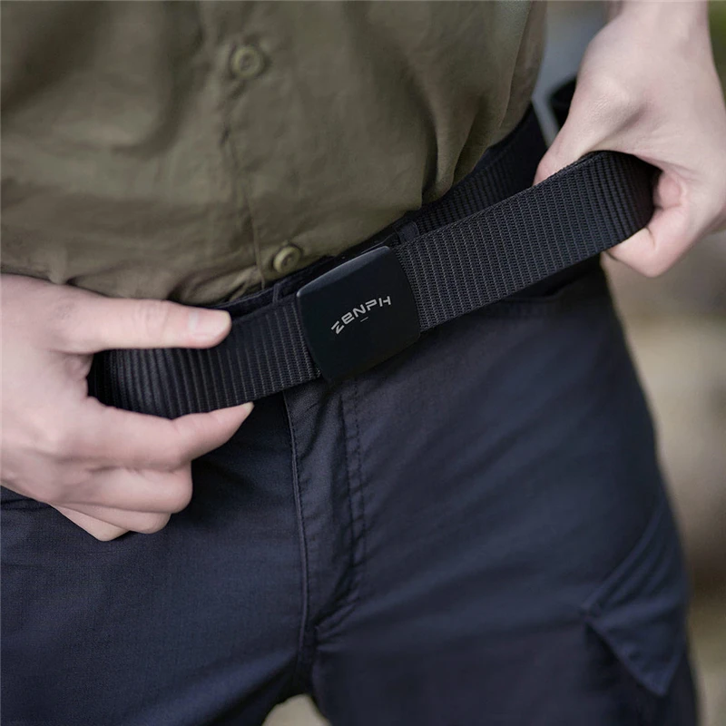 Нейлоновый тактический ремень Zenph YKK с пластиковой пряжкой мужские уличные