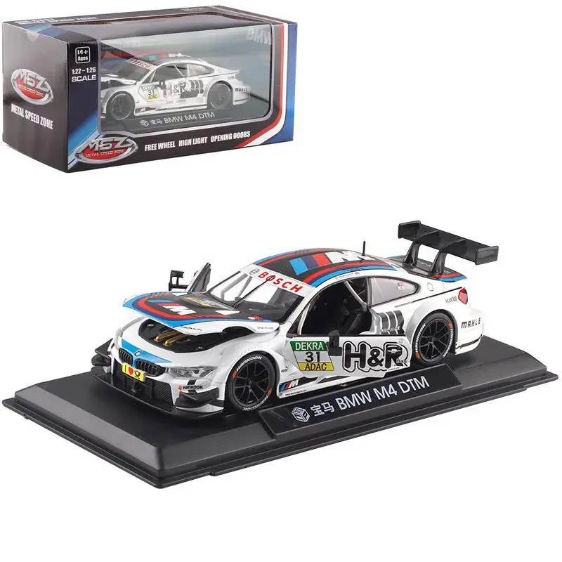 1:24 высокого моделирования сплава автомобиля M4 GT3 спортивный автомобиль гоночный