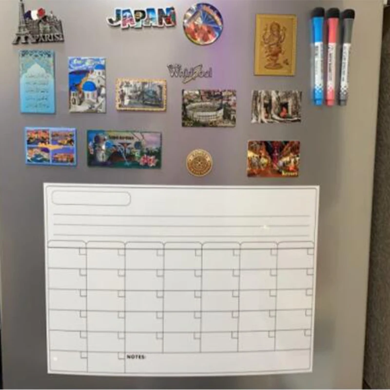 

Magnetic Refrigerator Chalkboard,Weekly Menu, Meal Planner,Grocery Shopping List