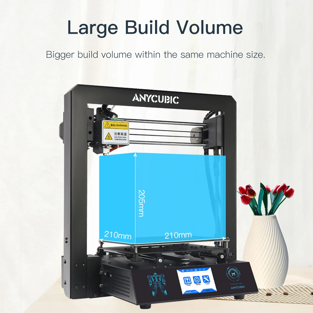 3D принтер ANYCUBIC I3 Mega S полностью металлическая рама промышленный класс высокая