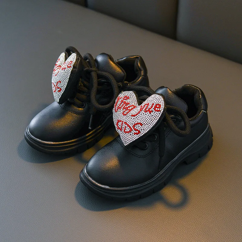 Новая детская обувь сезон осень зима ботильоны брошь из горного хрусталя для