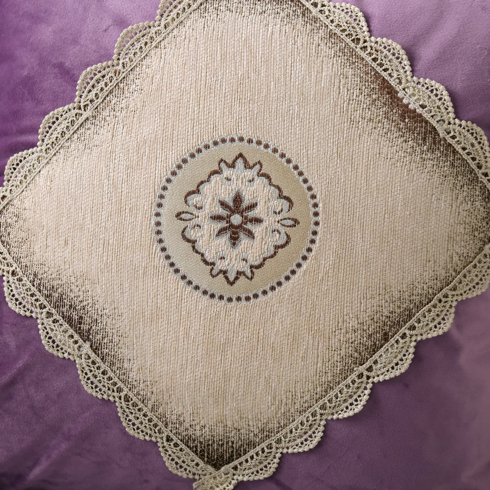 Роскошный кружевной дизайнерский цветочный бархатный лоскутный чехол для