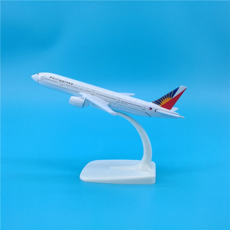 Авиамодель самолета 16 см авиакомпании Филиппины авиалинии модель Боинг 777 B777 из