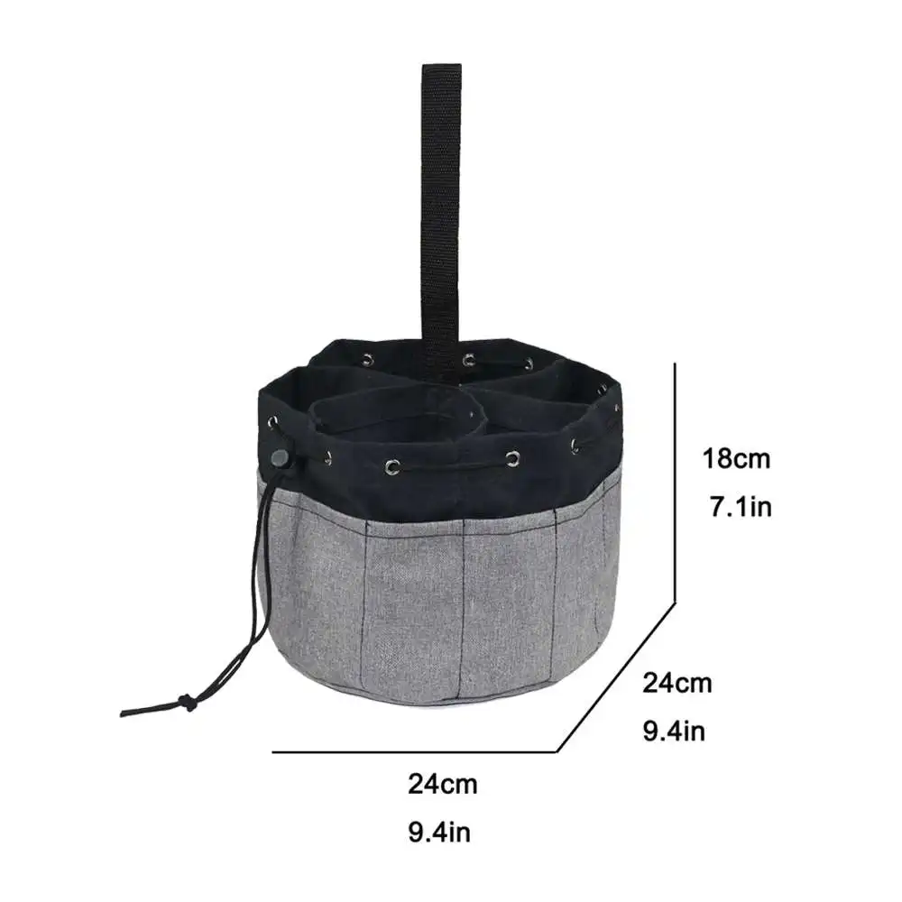 

Canvas Tool Bag Portable Storage Bag Multi Function 17 Pocket Belt Pouch Electrician Tools Organizer Storage Bags Repair Kits