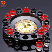 russian roulette drinking games roulette set including 16 glasses party bar accessories black white