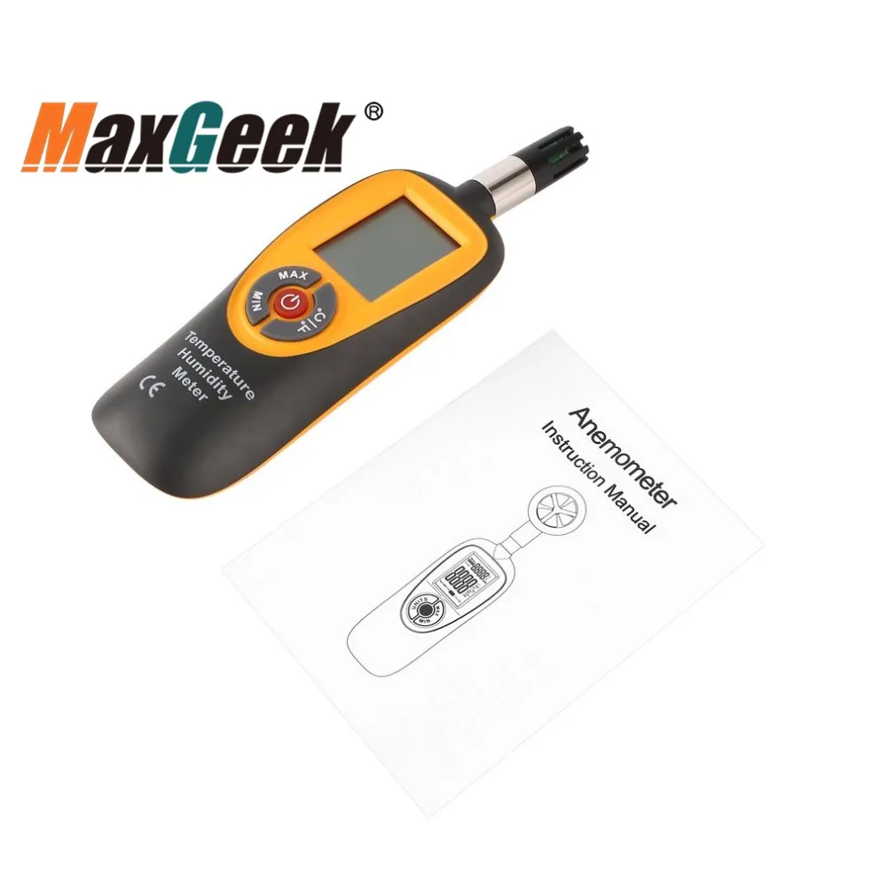 Цифровой измеритель температуры и влажности Maxgeek воздуха с высокой