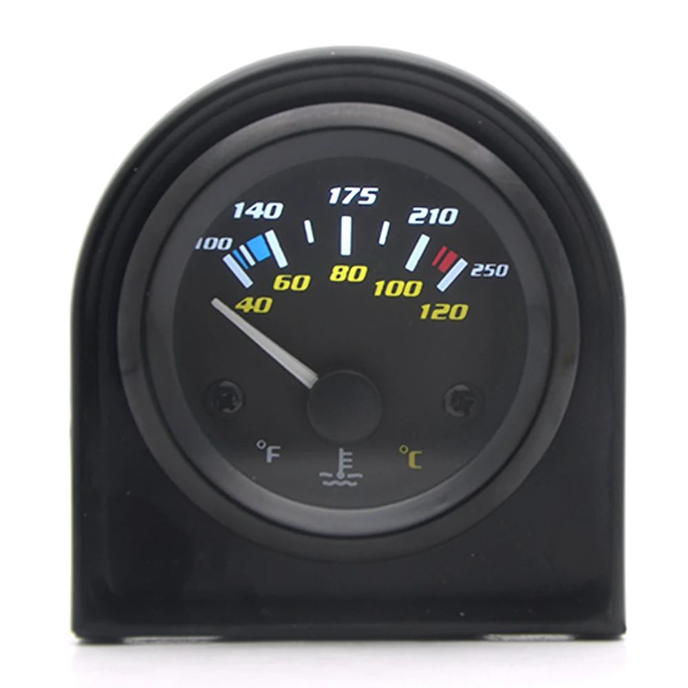 2 дюйма 52 мм Универсальный автомобильный двойной аналоговый Температура воды
