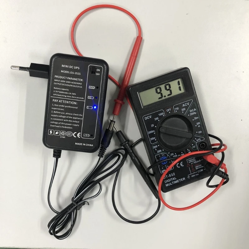 Перезаряжаемые 5000mAh 5В 9В 12В UPS непрерывного резервного копирования Питание 5.5x5.1mm