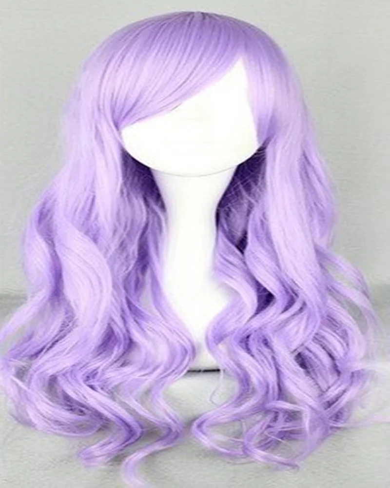 light purple HAIRJOY синтетические волосы RWBY Блейк Белладонна косплей парик 70 см длинные волнистые парики 4 цвета доступны - Цвет: light purple