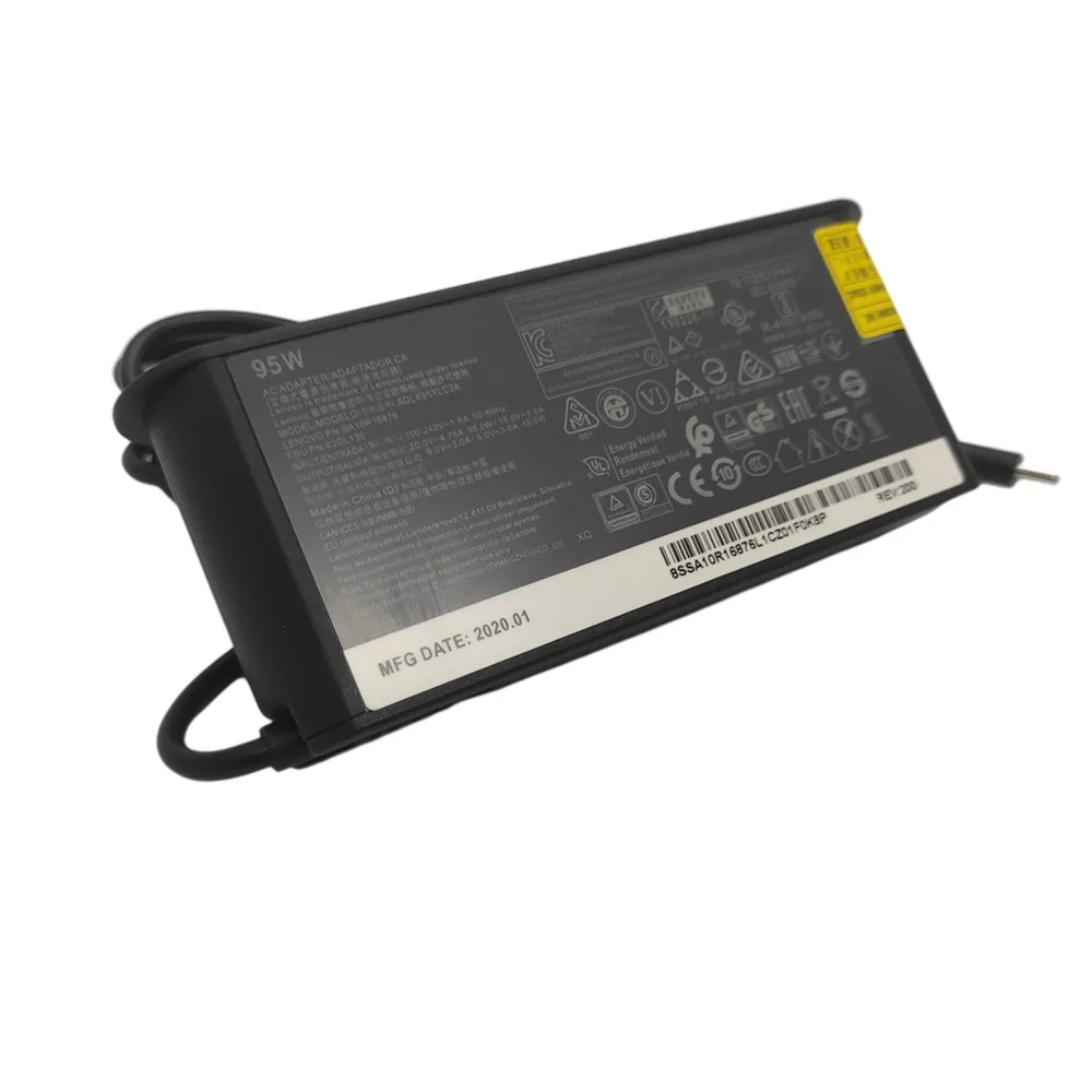 Зарядное устройство типа C для ноутбука 20 в 4 75 А 95 Вт адаптер переменного тока Yoga