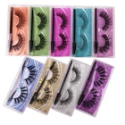 Ресницы Накладные из искусственного волокна, драматические пушистые натуральные объемные для наращивания, аксессуары для макияжа, подарочная упаковка