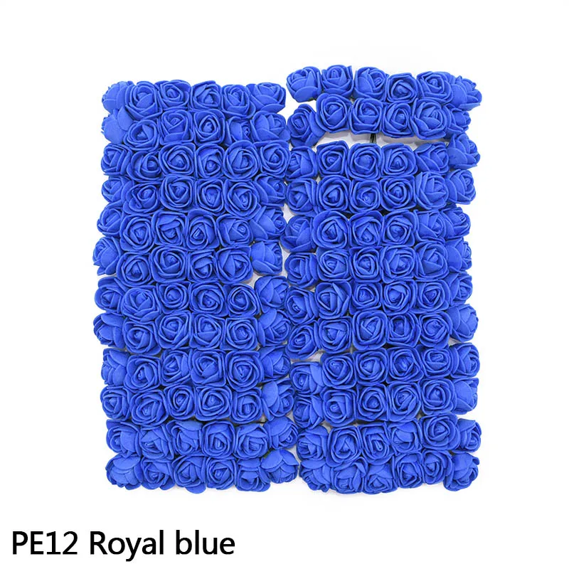PE12 144 шт./партия розы для дома декоративные ПЭ Пена Розы Искусственные цветы для свадебных аксессуаров DIY ВЕНОК искусственный пенный цветок розы - Цвет: PE12