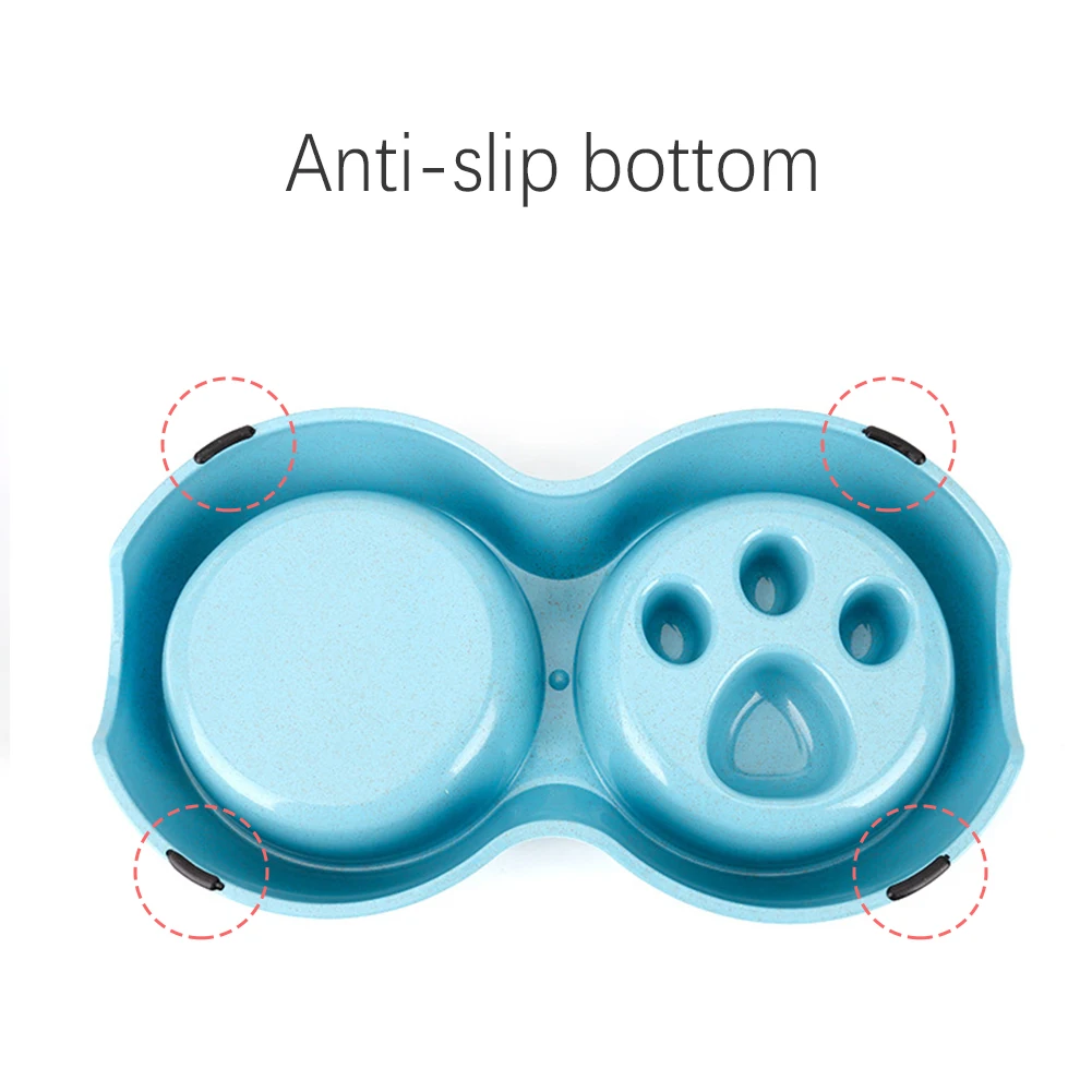 Портативная настольная миска для щенков замедления еды предотвращения ожирения