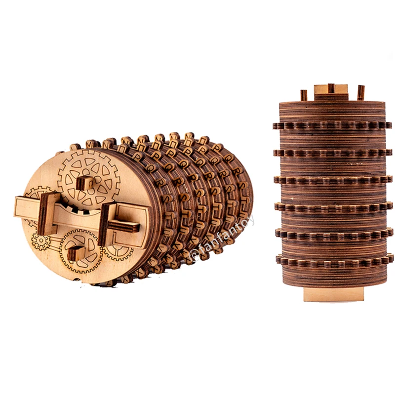 Деревянный 3d пазл-головоломка да Винчи игрушки Cryptex Lock игры для разума
